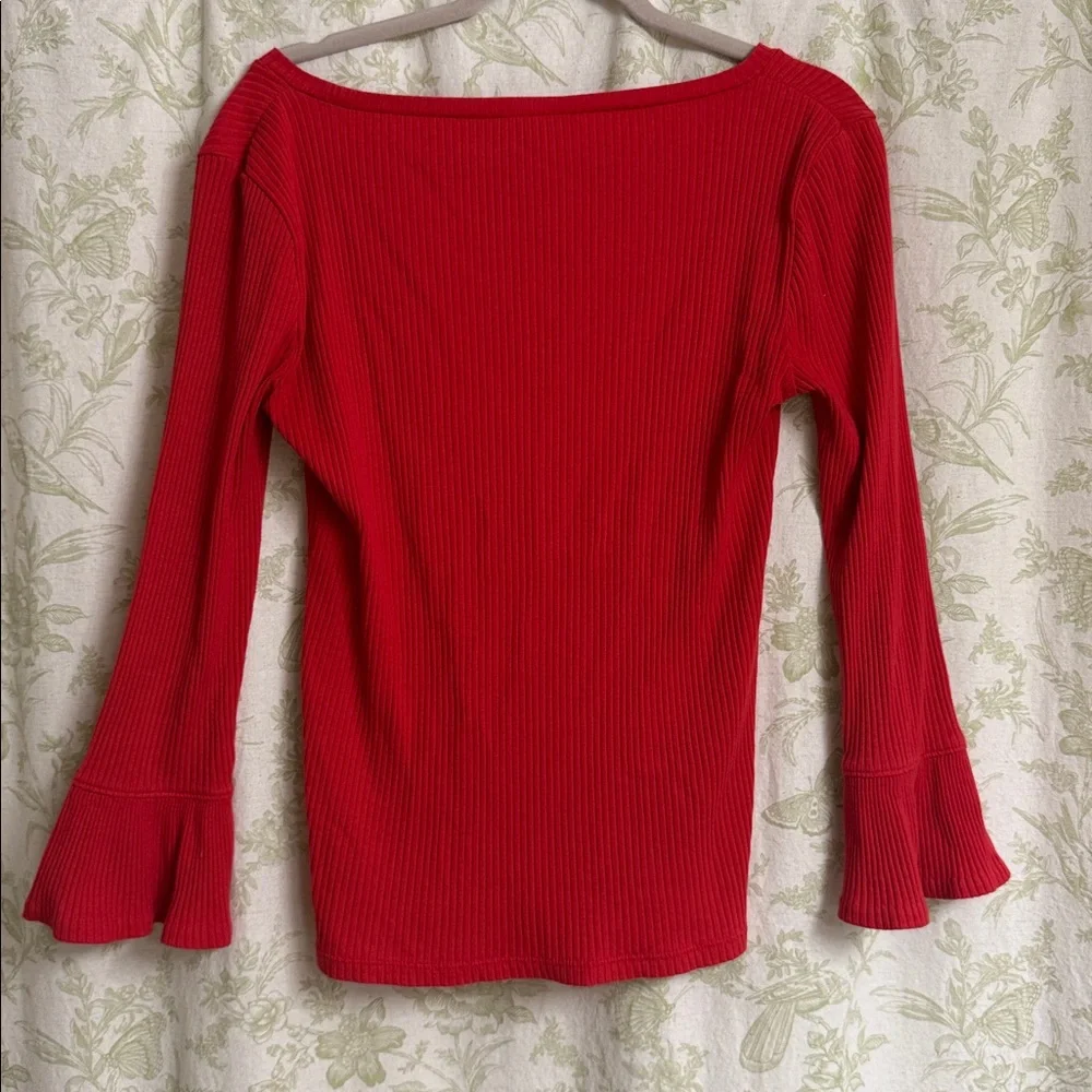 J. Crew Red Blouse